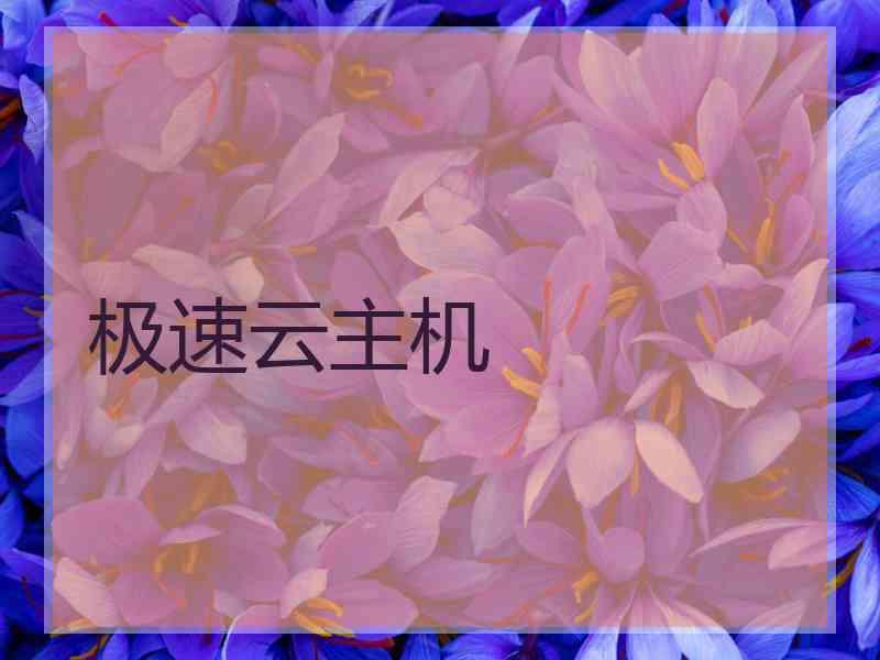 极速云主机