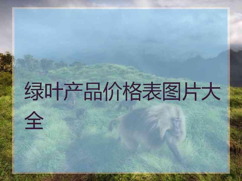 绿叶产品价格表图片大全