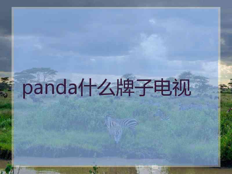 panda什么牌子电视