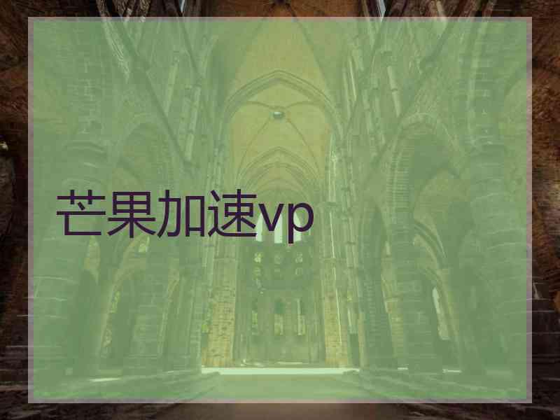 芒果加速vp
