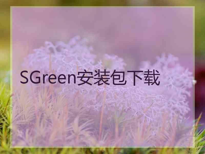 SGreen安装包下载