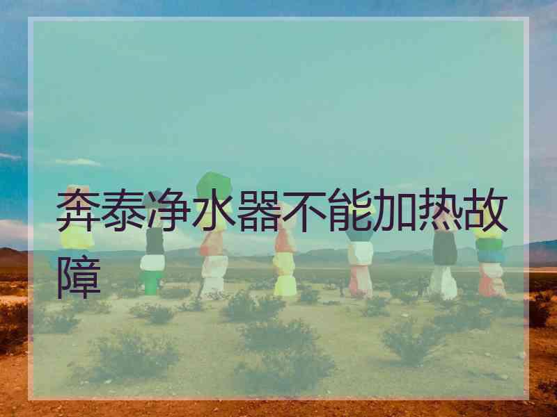 奔泰净水器不能加热故障