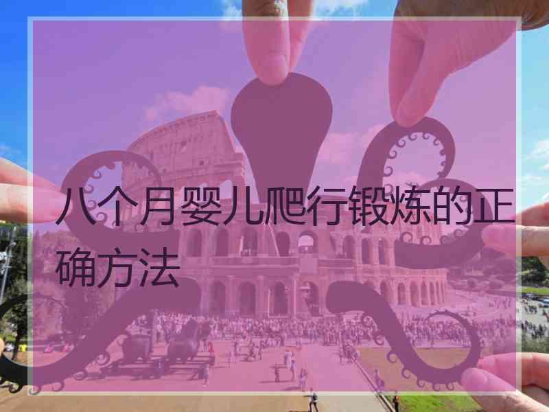 八个月婴儿爬行锻炼的正确方法