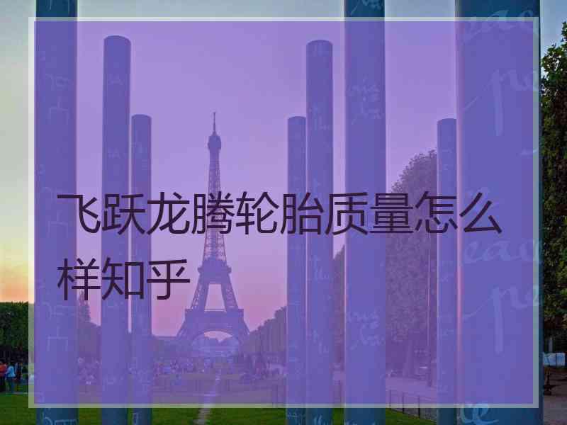 飞跃龙腾轮胎质量怎么样知乎