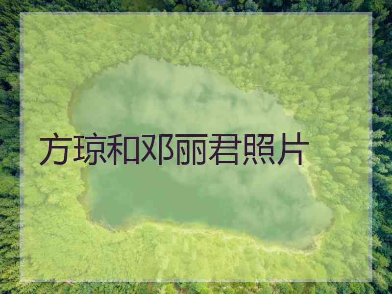 方琼和邓丽君照片