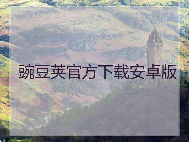 豌豆荚官方下载安卓版
