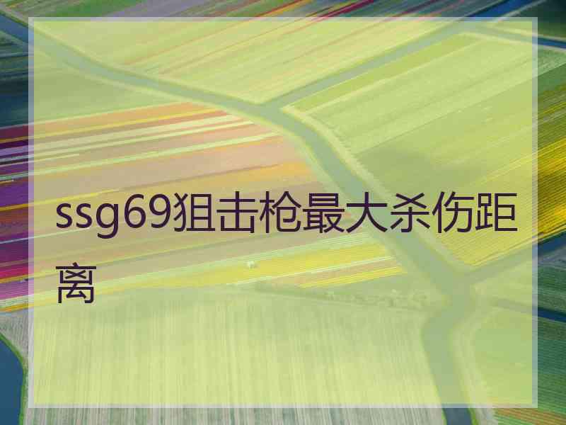 ssg69狙击枪最大杀伤距离