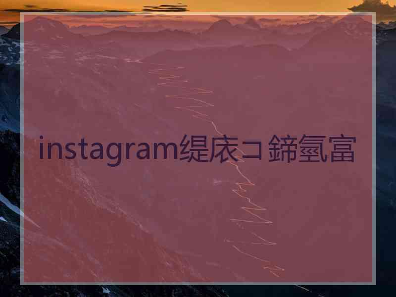 instagram缇庡コ鍗氫富