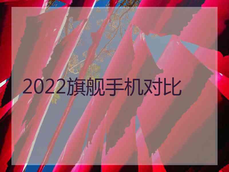 2022旗舰手机对比