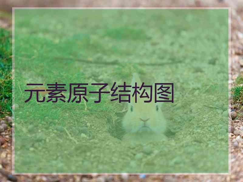元素原子结构图