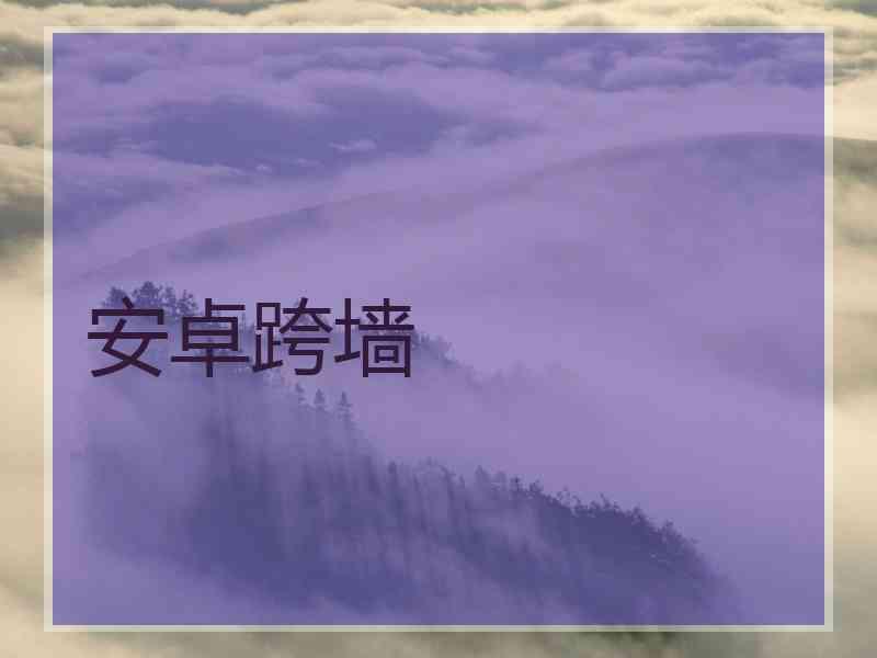 安卓跨墙