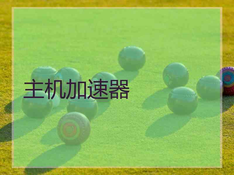 主机加速器