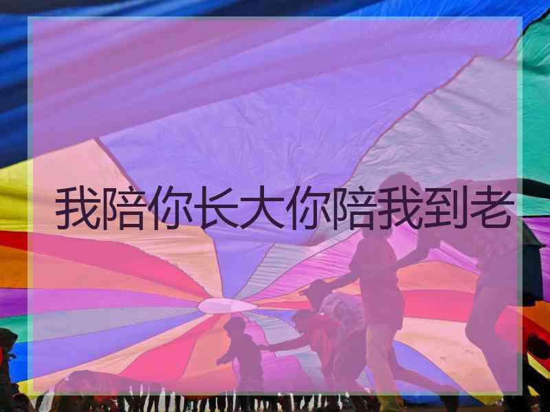 我陪你长大你陪我到老
