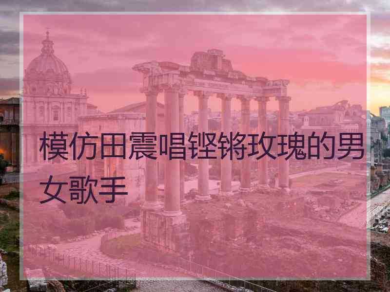 模仿田震唱铿锵玫瑰的男女歌手