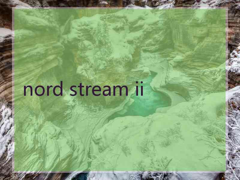 nord stream ii