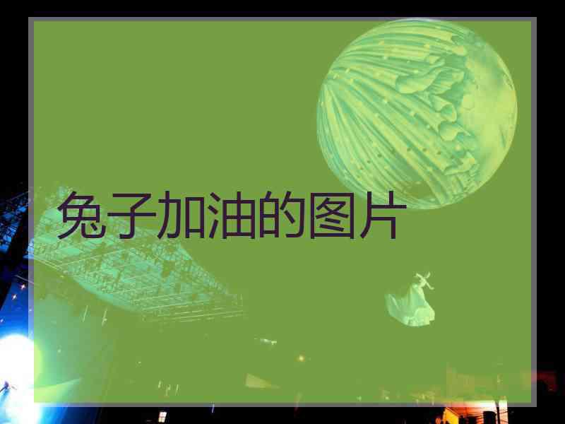 兔子加油的图片