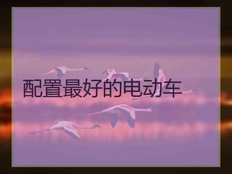 配置最好的电动车