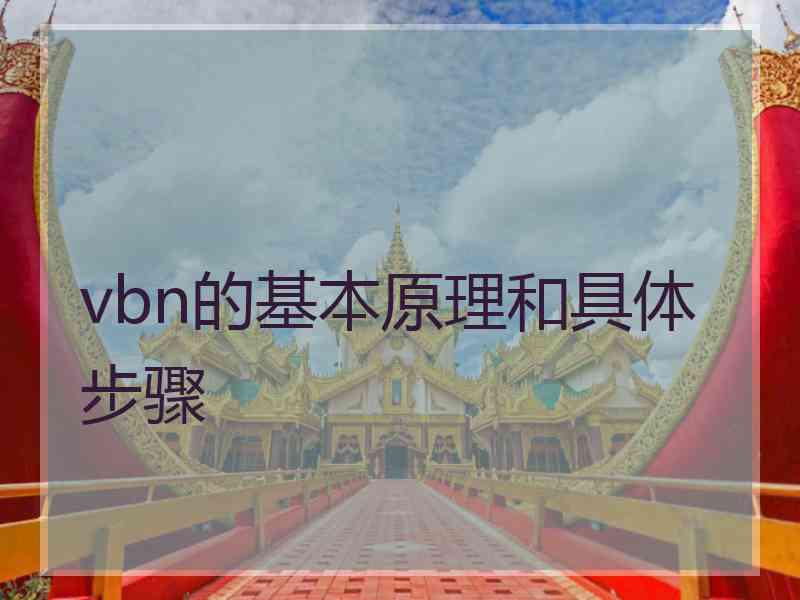 vbn的基本原理和具体步骤