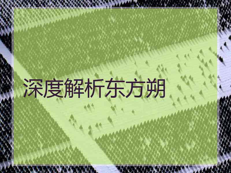 深度解析东方朔