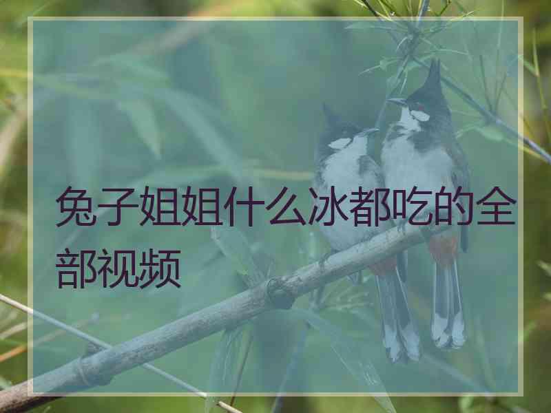 兔子姐姐什么冰都吃的全部视频