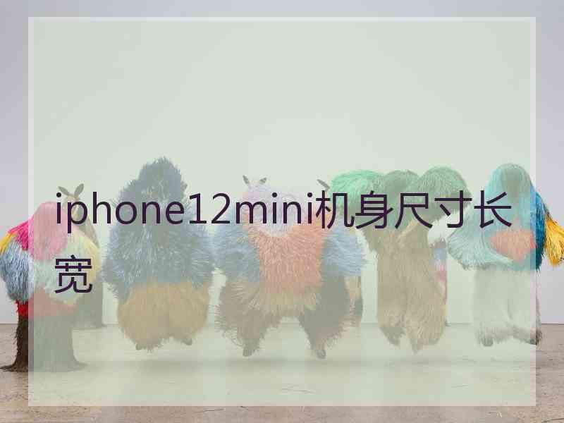 iphone12mini机身尺寸长宽