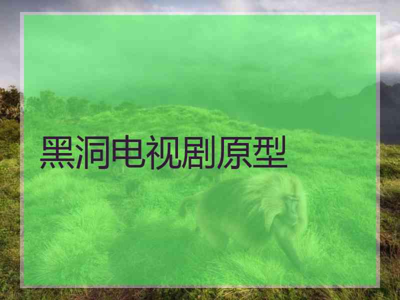 黑洞电视剧原型