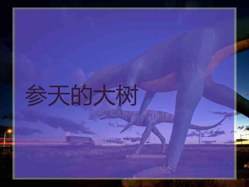 参天的大树