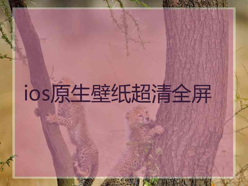 ios原生壁纸超清全屏