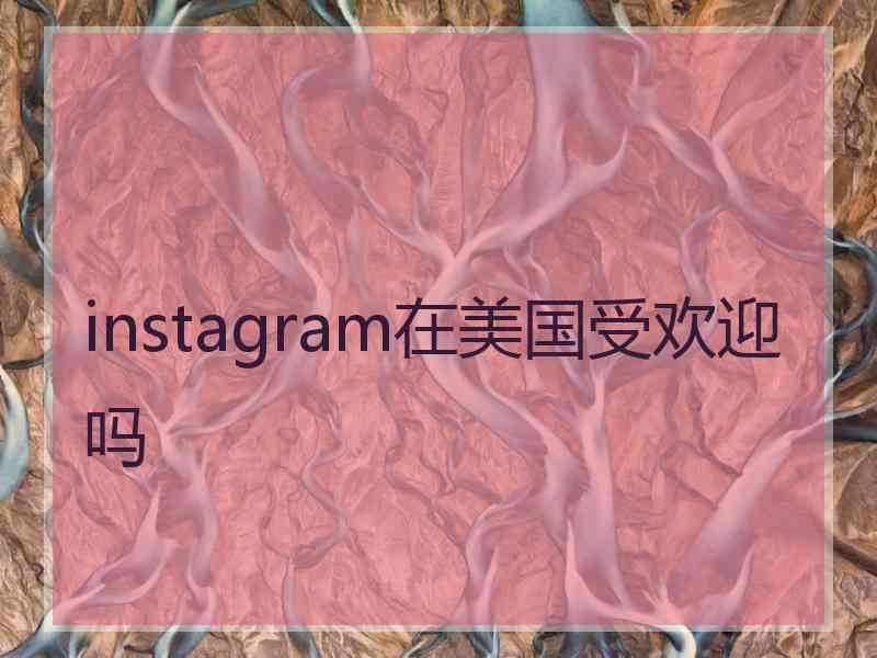 instagram在美国受欢迎吗