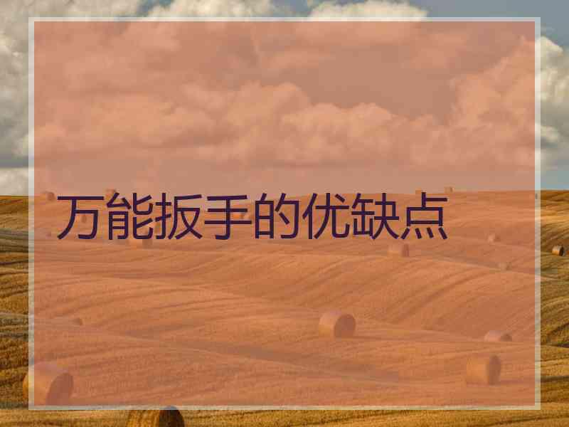 万能扳手的优缺点