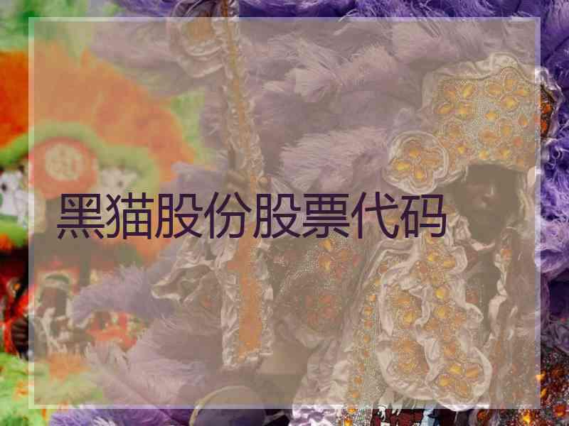 黑猫股份股票代码