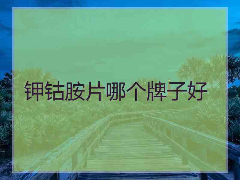 钾钴胺片哪个牌子好