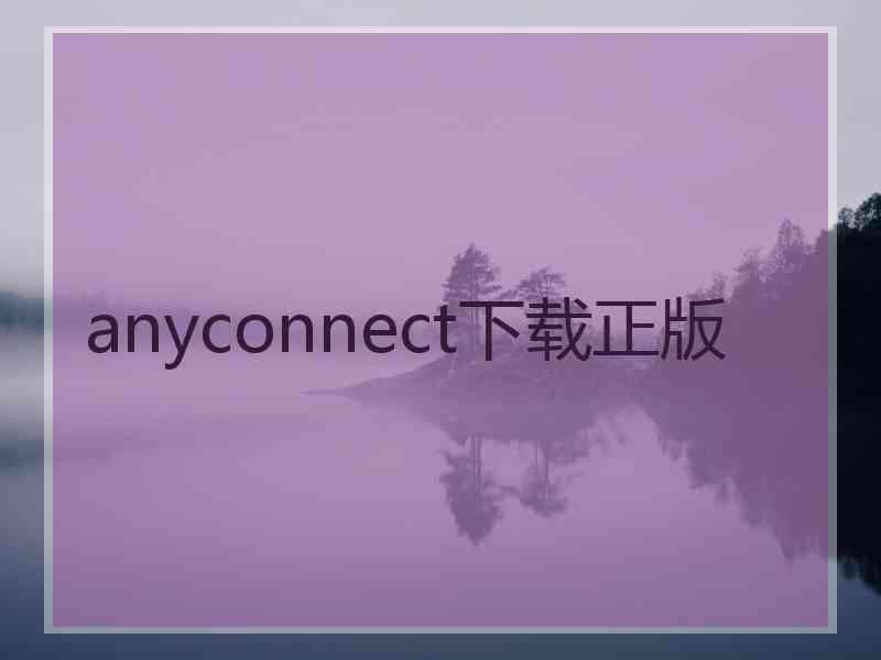 anyconnect下载正版