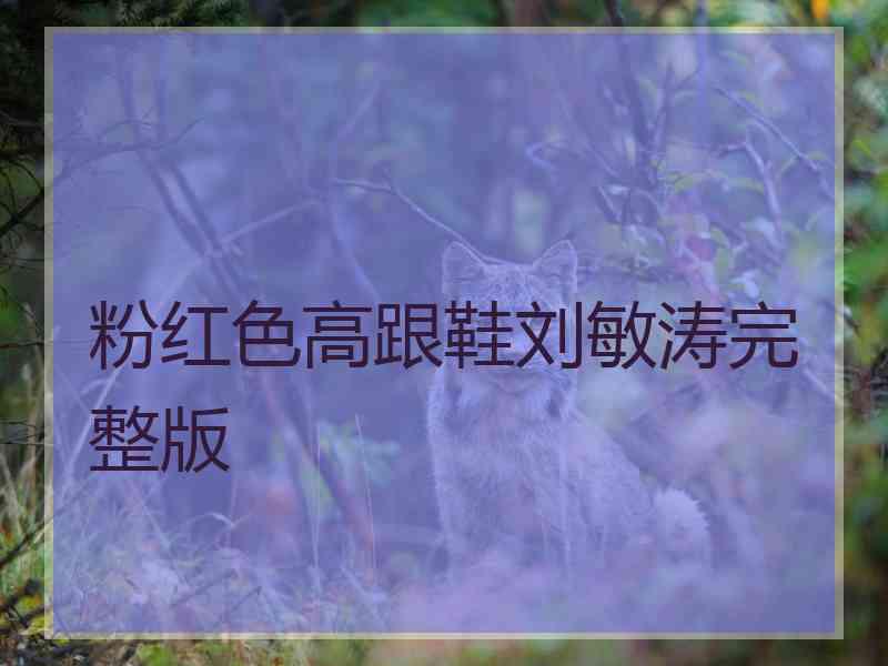 粉红色高跟鞋刘敏涛完整版