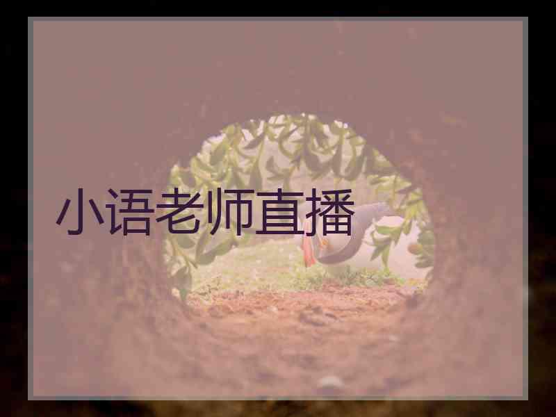 小语老师直播