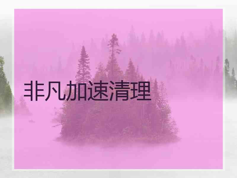 非凡加速清理