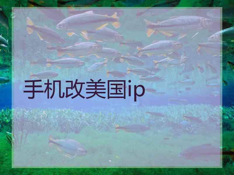 手机改美国ip