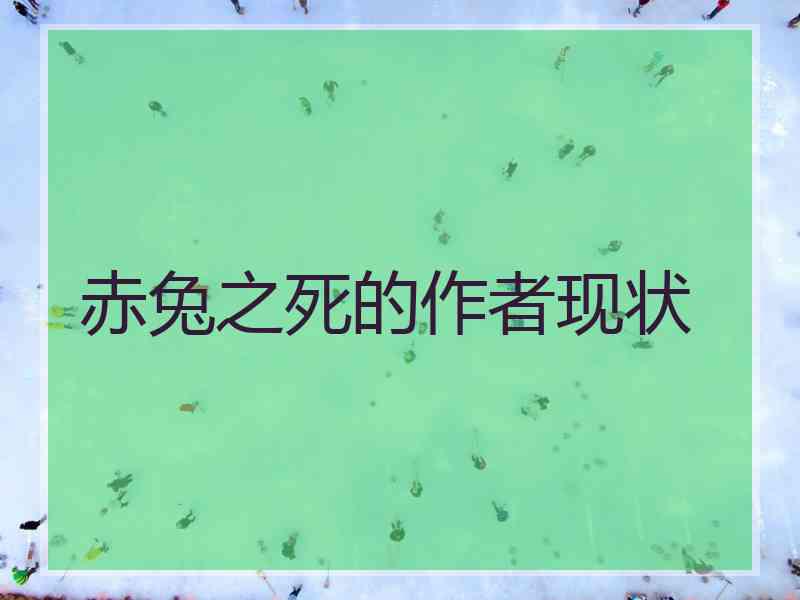 赤兔之死的作者现状