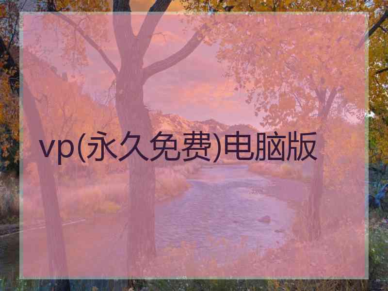 vp(永久免费)电脑版