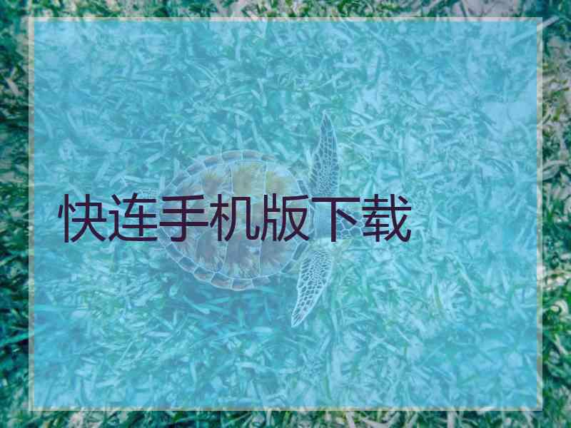快连手机版下载