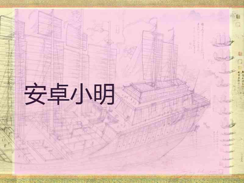 安卓小明