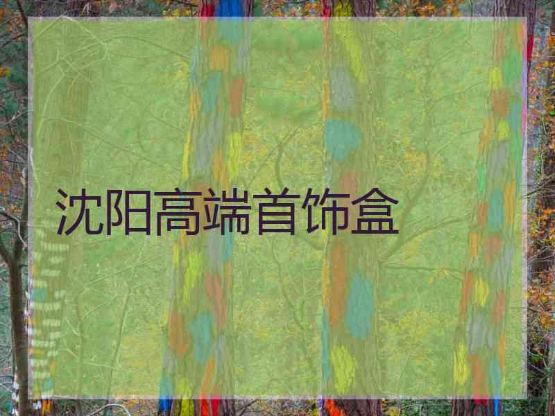 沈阳高端首饰盒