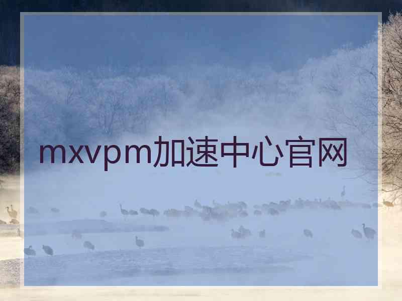 mxvpm加速中心官网