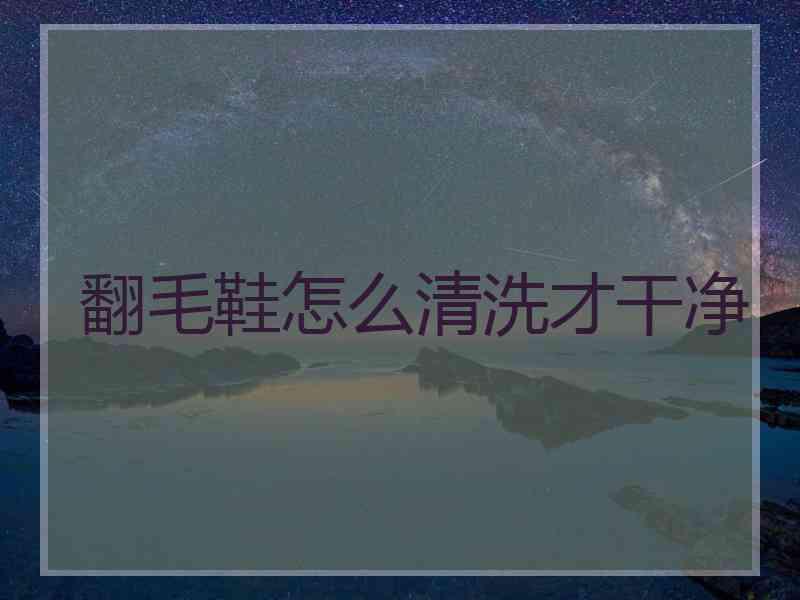 翻毛鞋怎么清洗才干净