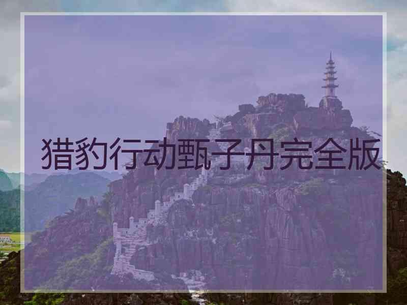 猎豹行动甄子丹完全版