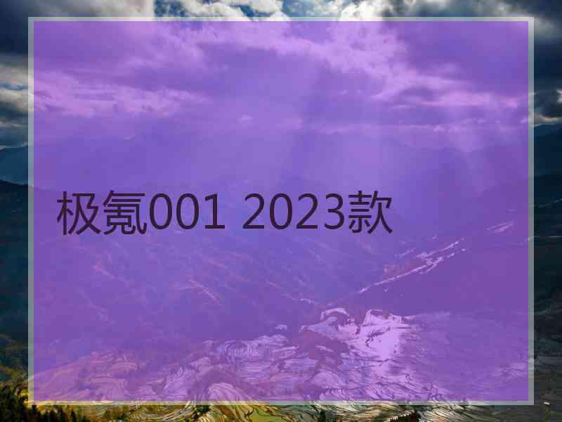 极氪001 2023款