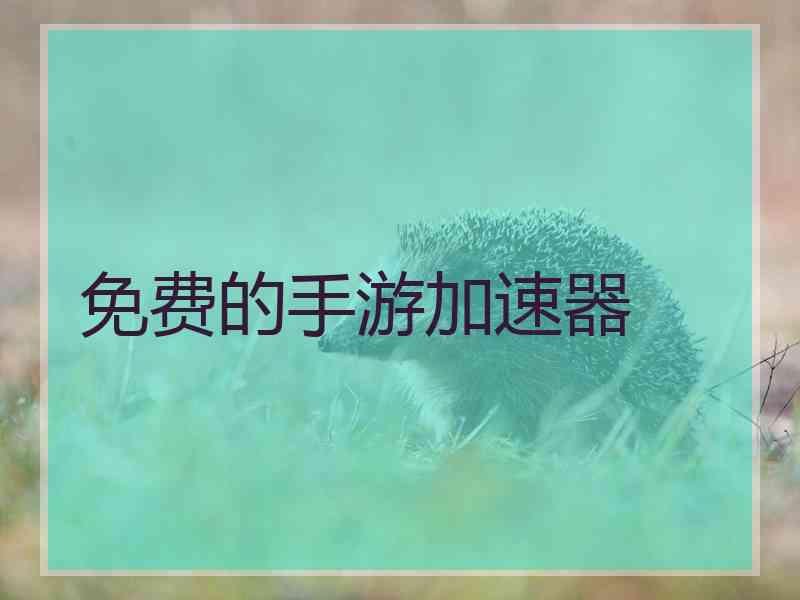 免费的手游加速器