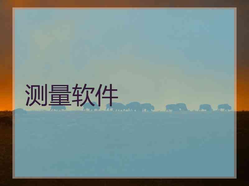 测量软件