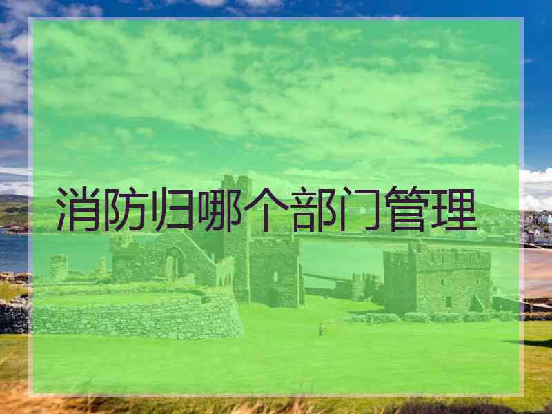消防归哪个部门管理
