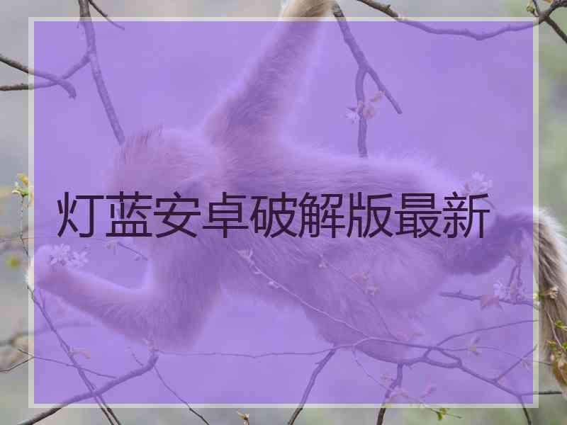 灯蓝安卓破解版最新